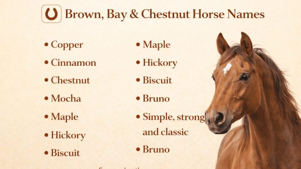 Home 5 Brown, Bay & Chestnut Horse Names