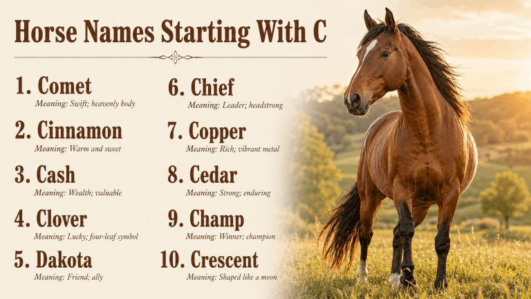 Horse Names Starting With C