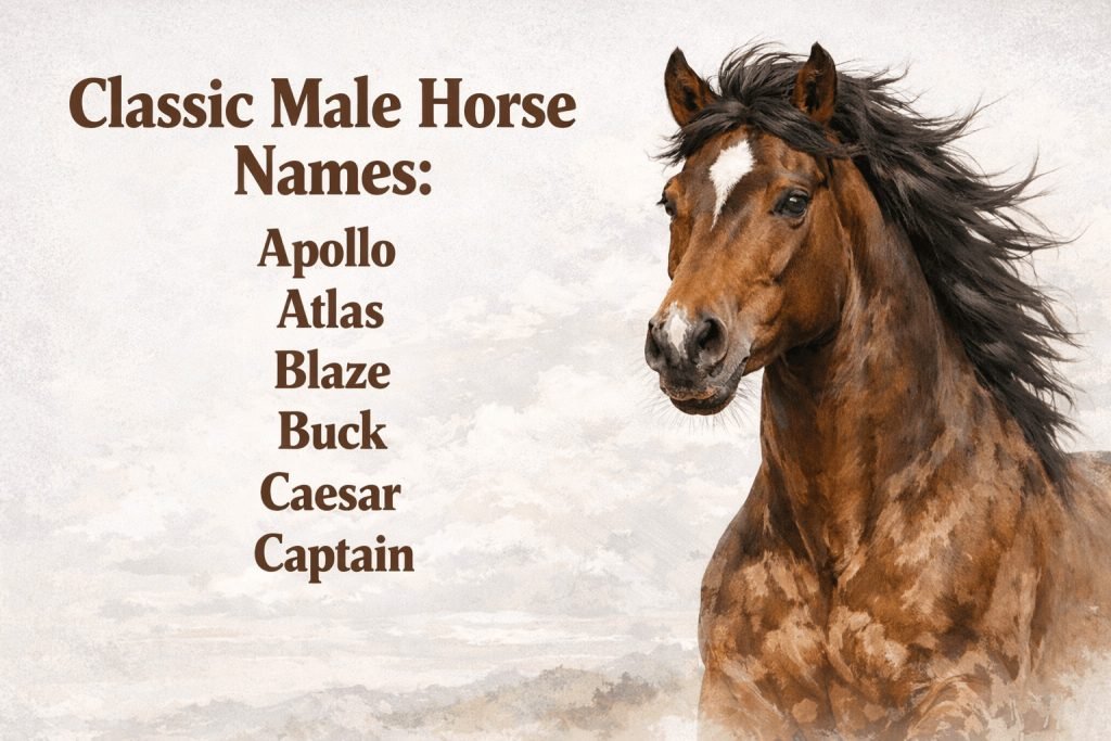 300+ Legendary Male Horse Names (Unique, Funny, Powerful & More) 2 Classic Male Horse Names