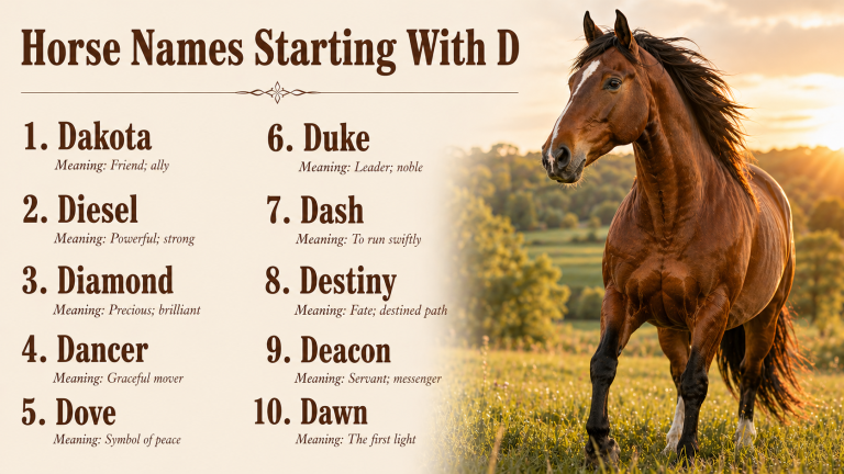 Horse Names Starting With D
