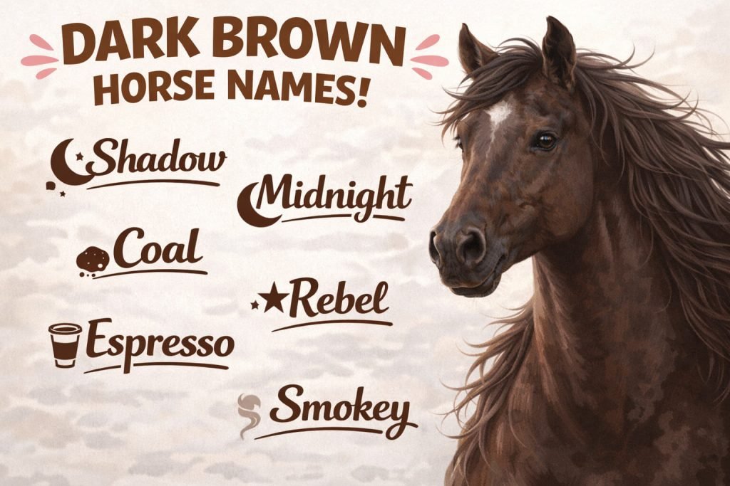 450+ Best Brown Horse Names (By Shades & Personality) 3 Dark Brown Horse Names