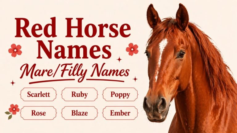 100+ Unique Names for Red Horses 9 Red Horse Names