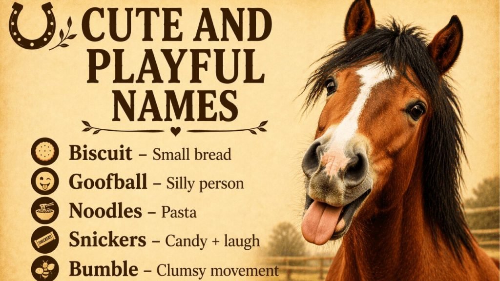 Home 30 Cute and Playful horse Names image for your horse