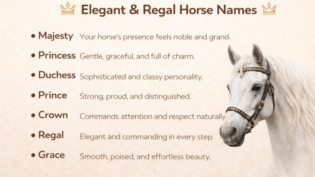 Home 13 Elegant & Regal Horse Names