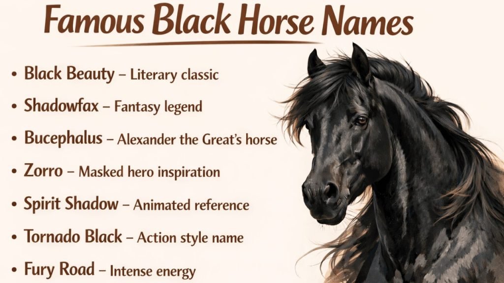 Famous Funny Black Horse Names