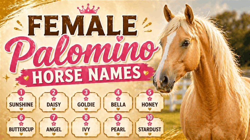 250+ Palomino Horse Names for Your Golden Beauty 3 Female Palomino Horse Names