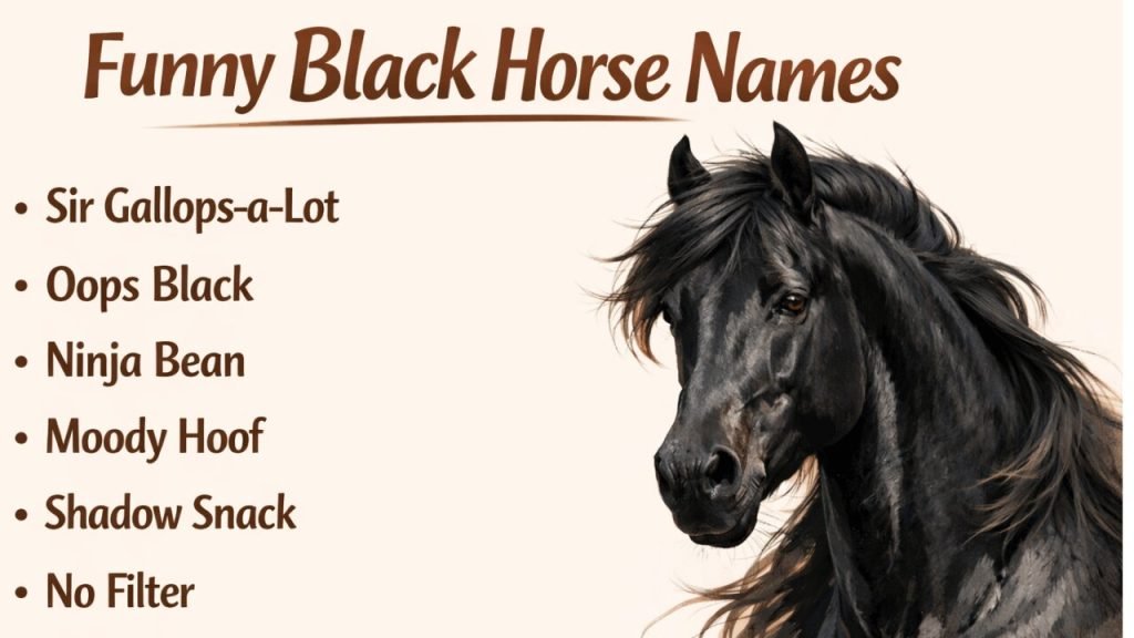 Funny Black Horse Names