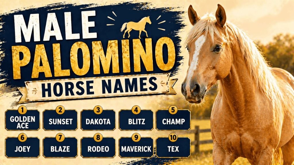 250+ Palomino Horse Names for Your Golden Beauty 2 Male Palomino Horse Names