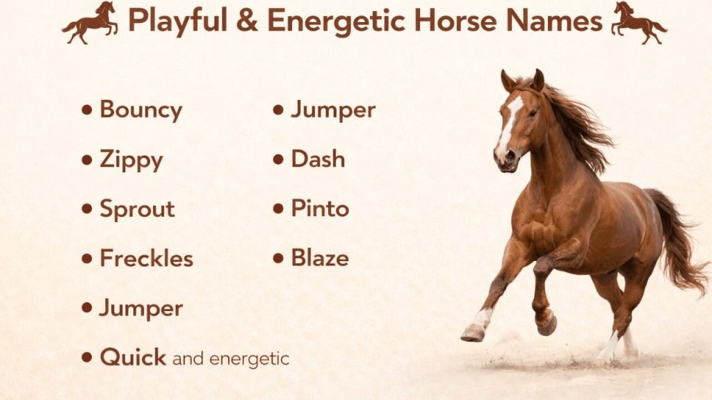 Home 7 Playful & Energetic horse Names