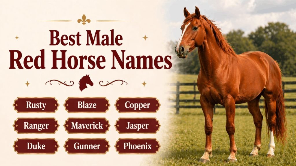 100+ Unique Names for Red Horses 3 Best Male Red Horse Names