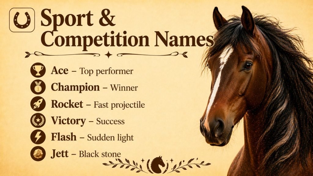 Home 24 Sport & Competition Names for registered horses