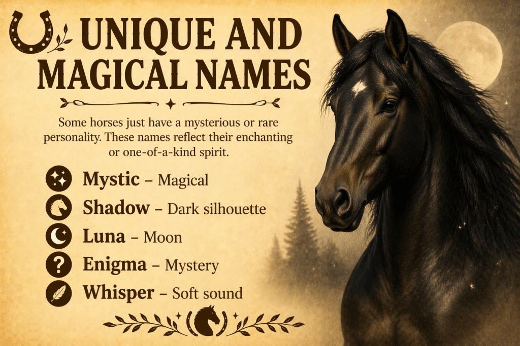 Home 31 Unique and Magical horse Names horse for stable horse