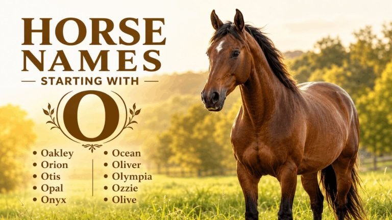 Horse Names starting with o (1)
