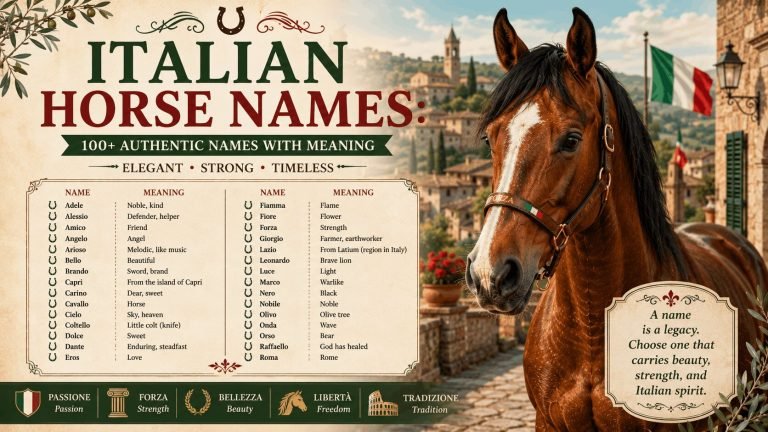 Italian Horse Names: 100+ Authentic Names With Meanings 33 italion horse names with meanings