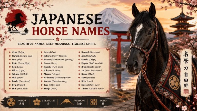 Japanese Horse Names: 100+ Authentic Names With Meaning 34 Japanese Horse Names