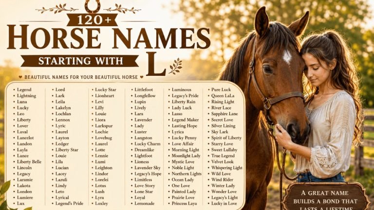120+ Horse Names Starting with L