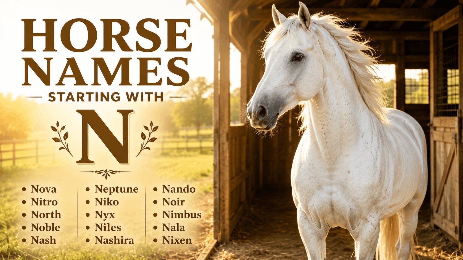 horse names starting with N