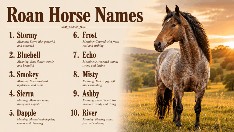 140+ Roan Horse Names for Blue, Red, and Bay Roans 4 roan horse names